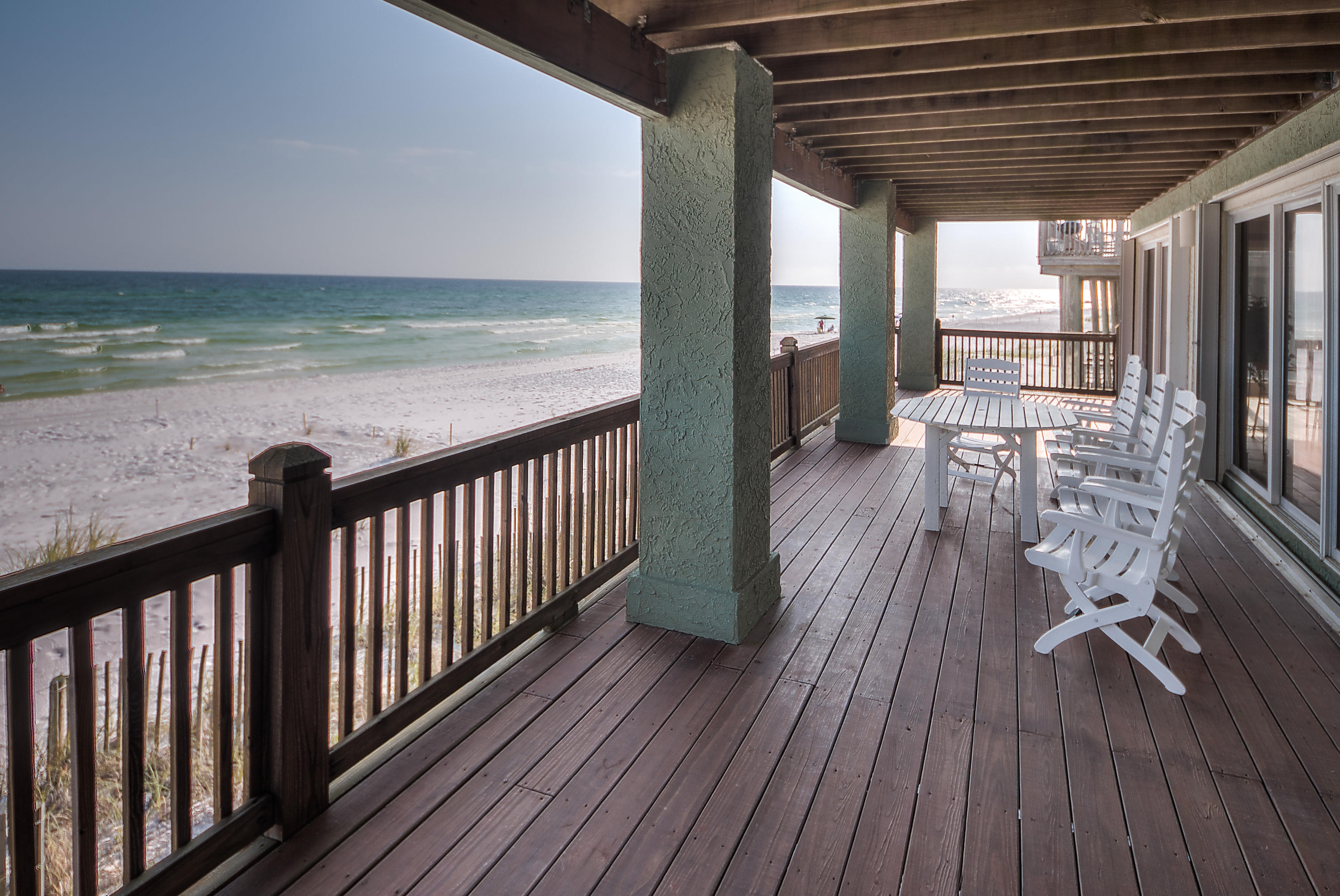 43 Fort Panic Road Santa Rosa Beach, FL 32459 - Photo 40 of 44 a view of a balcony with wooden floor