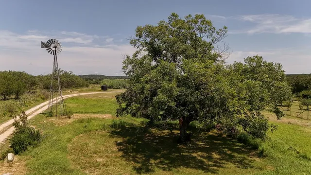 a view of a lake with a outdoor space