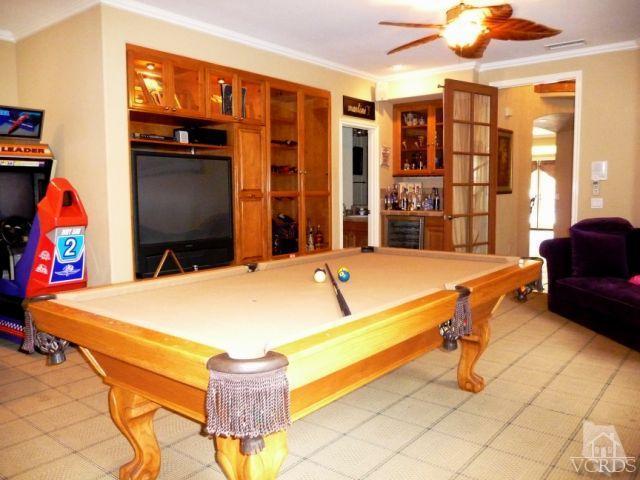 567 Oak Tree Court Simi Valley, CA 93065 - Photo 13 of 17 a living room with furniture pool table and flat screen tv