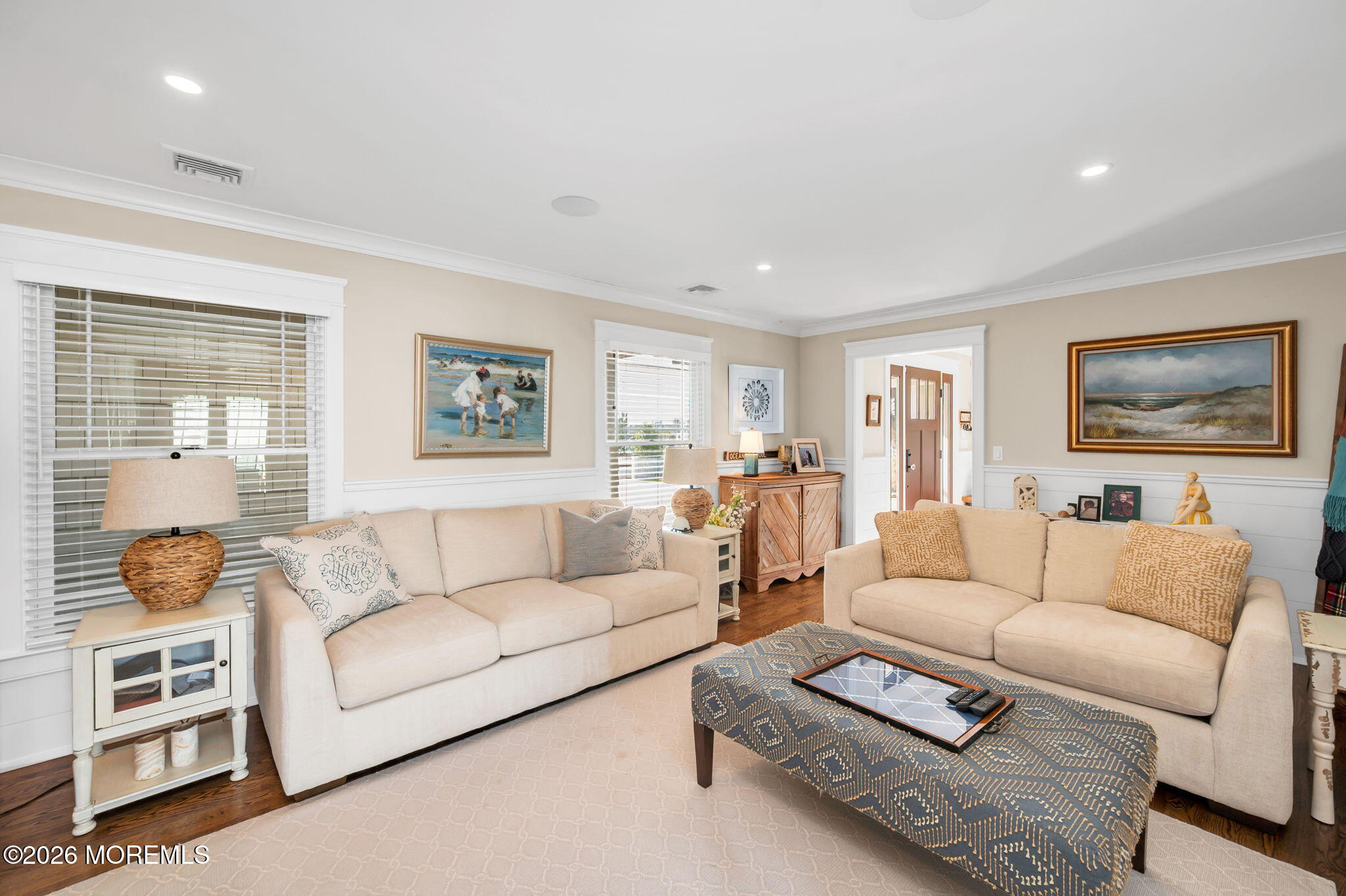 149 Squan Beach Drive Mantoloking, NJ 08738 - Photo 17 of 47 a living room with furniture and a window