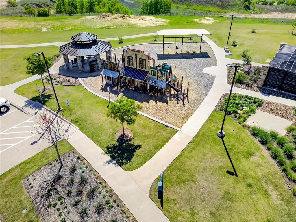 2816 Permian Road Aubrey, TX 76227 - Photo 32 of 36 Drone / aerial view of a community park