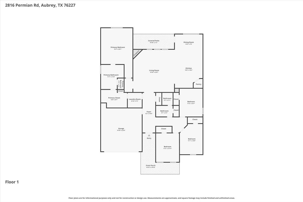 2816 Permian Road Aubrey, TX 76227 - Photo 36 of 36 View of room layout