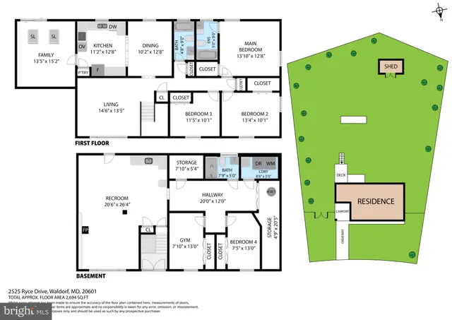 $599,000 | 2525 Ryce Drive, Waldorf, MD 20601