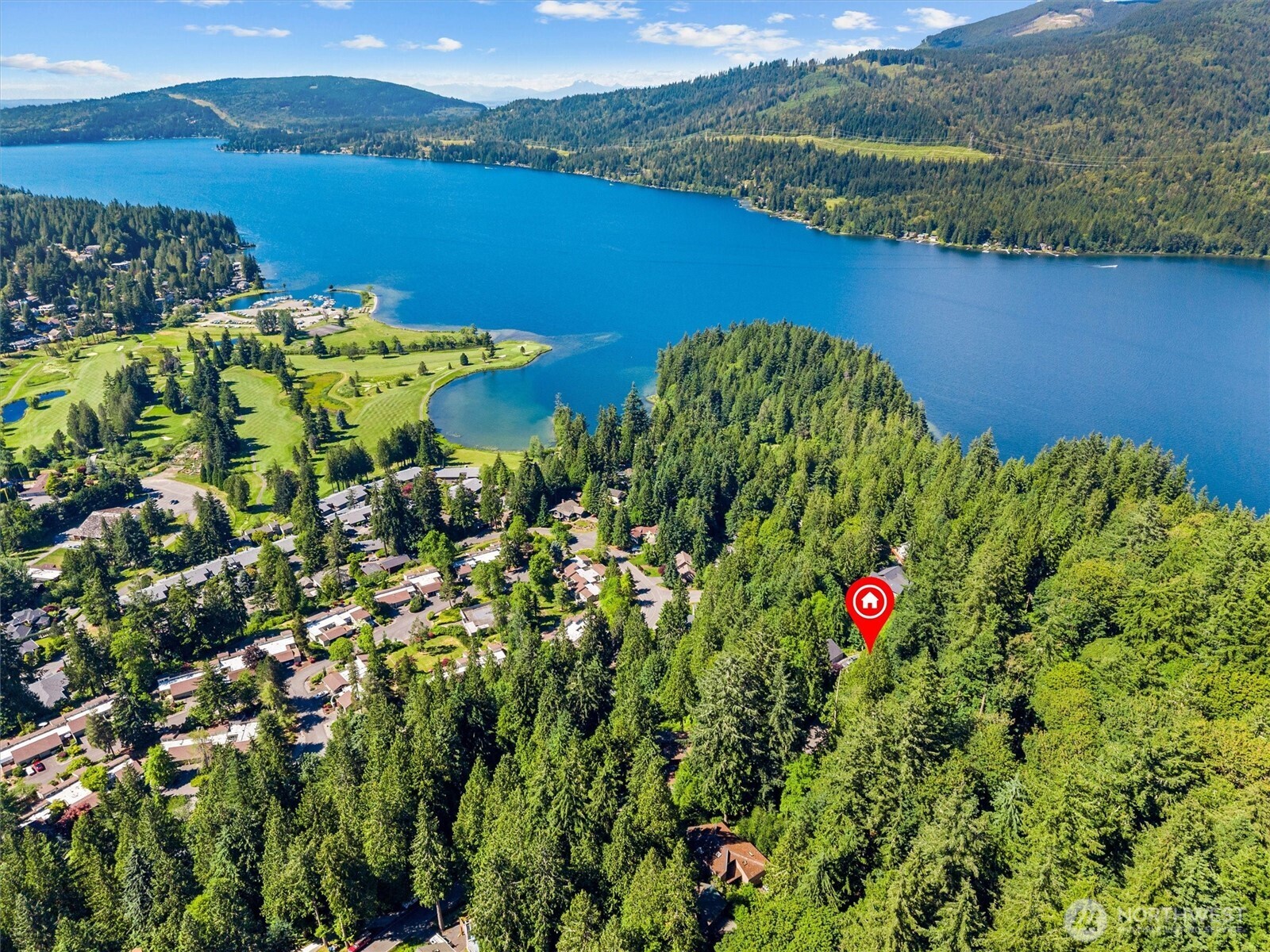 89 Grand View Lane Bellingham, WA 98229 - Photo 38 of 40 a view of a lake with a mountain
