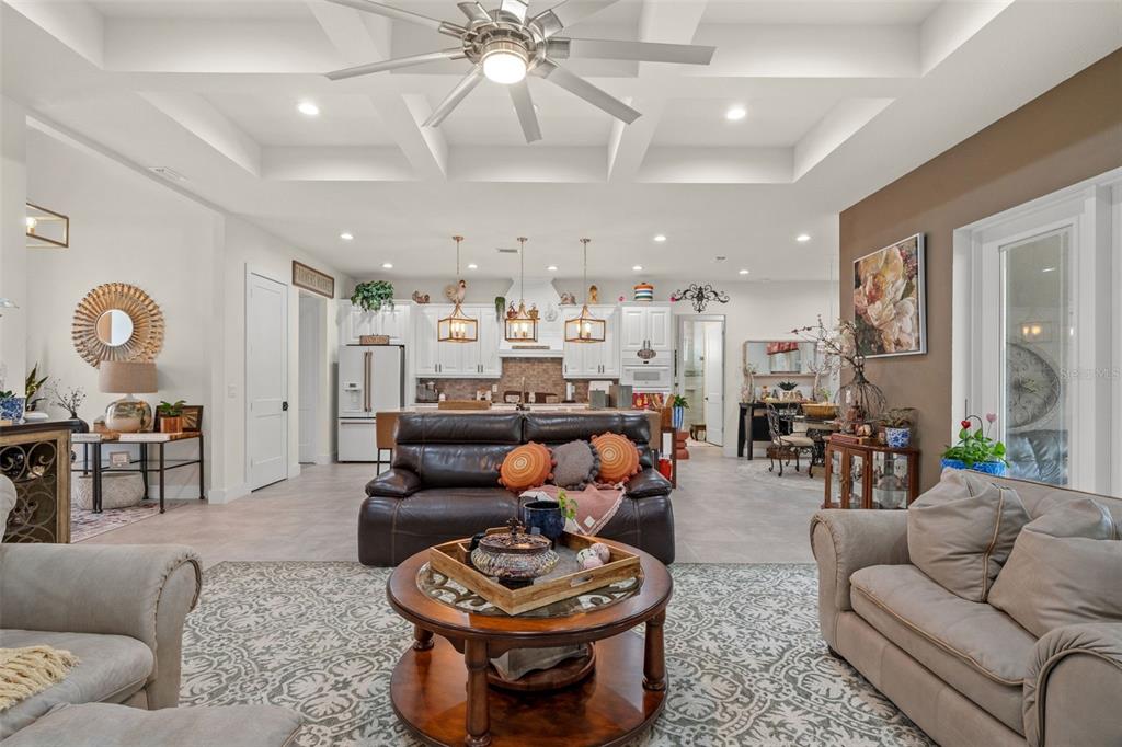17601 Hanna Road Lutz, FL 33549 - Photo 11 of 48 a living room with furniture a rug and a chandelier