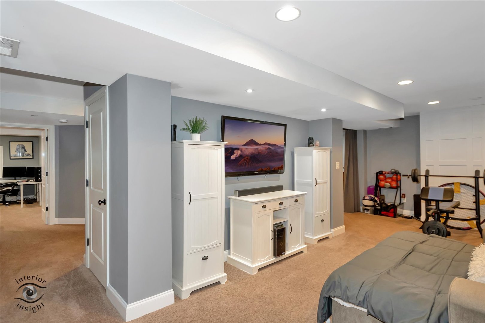 1366 Fox Hound Trail Beecher, IL 60401 - Photo 22 of 26 a bedroom with furniture and a flat screen tv