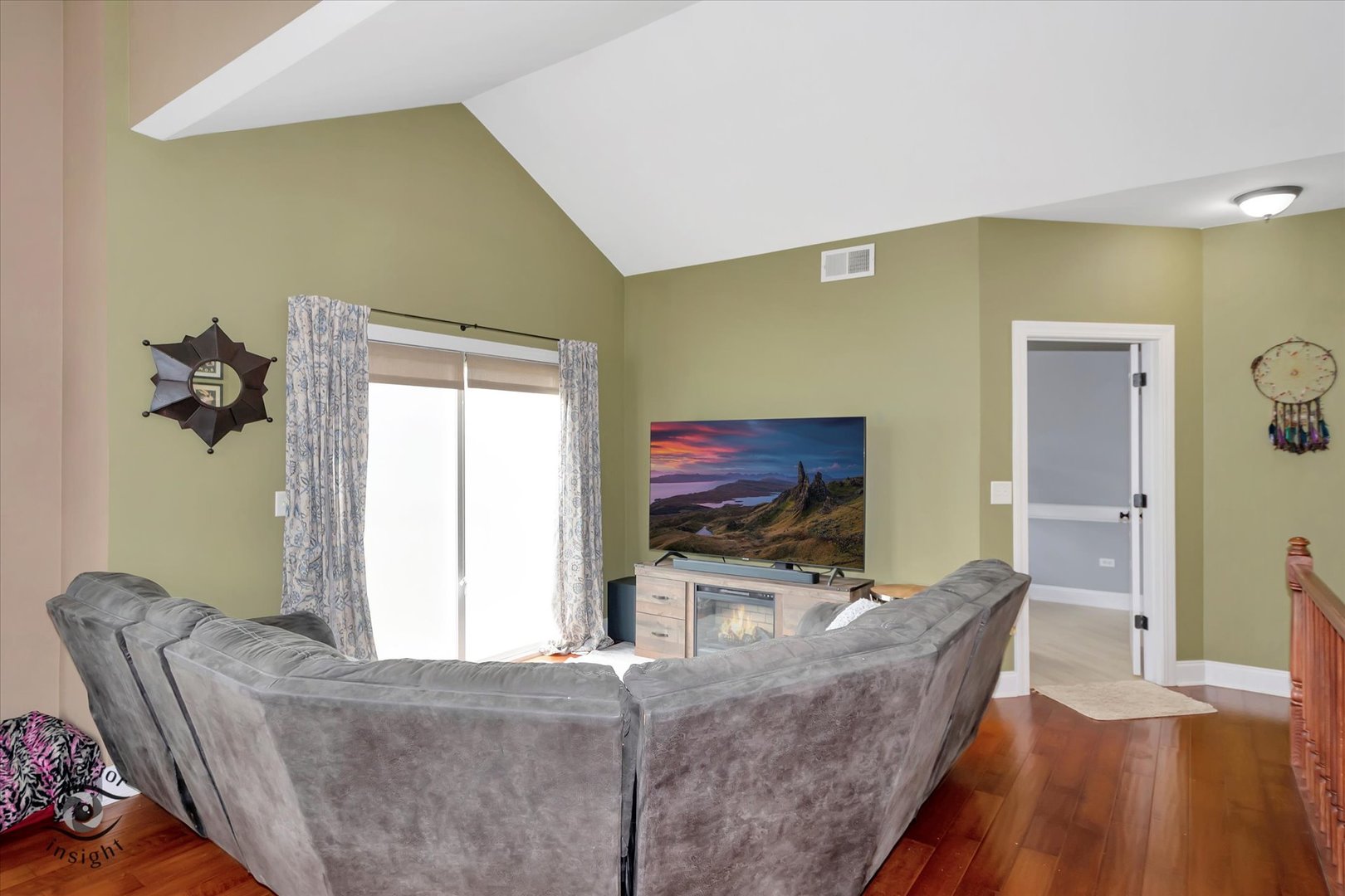 1366 Fox Hound Trail Beecher, IL 60401 - Photo 7 of 26 a living room with furniture and a flat screen tv