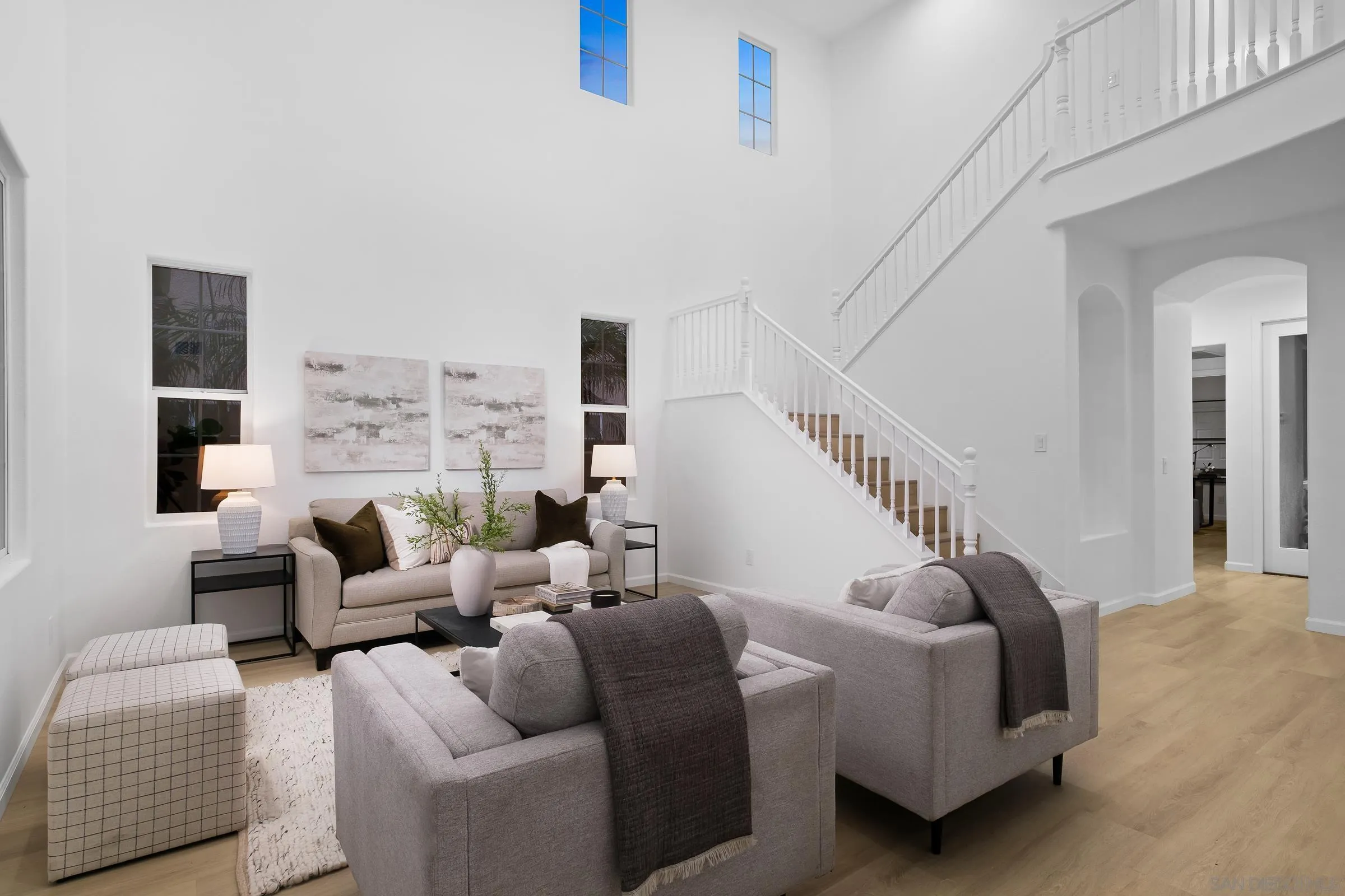 550 Echo Lane San Marcos, CA 92078 - Photo 16 of 51 a living room with furniture and stairs