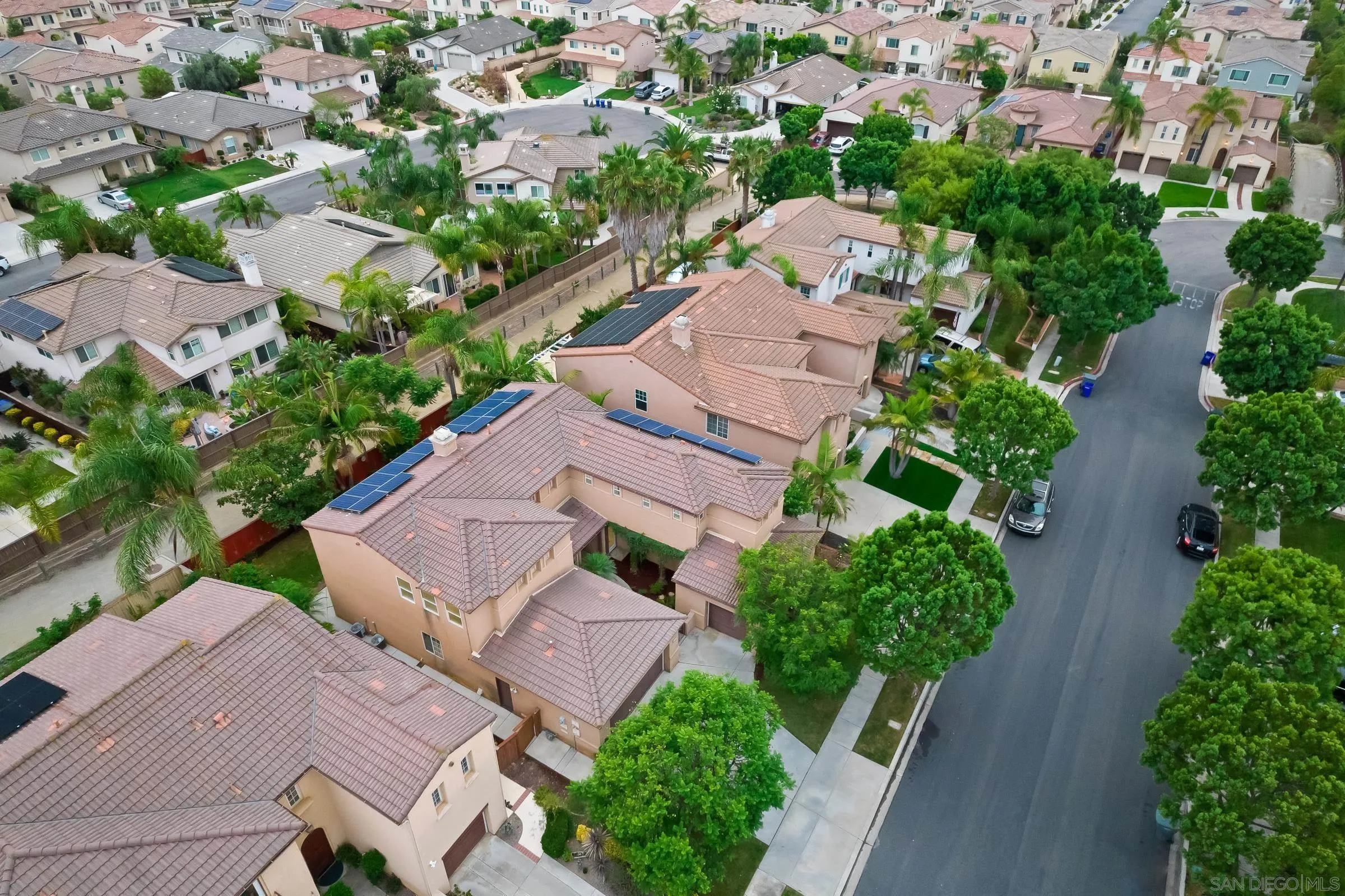 550 Echo Lane San Marcos, CA 92078 - Photo 45 of 51 an aerial view of a house with a garden