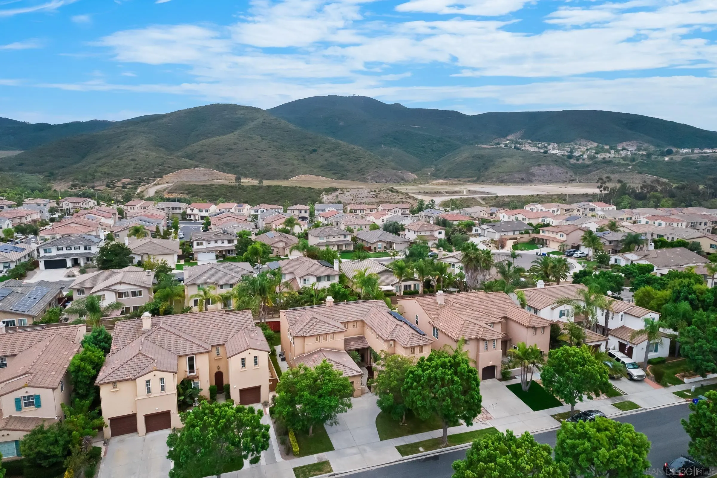 550 Echo Lane San Marcos, CA 92078 - Photo 48 of 51 an aerial view of residential houses with a city view