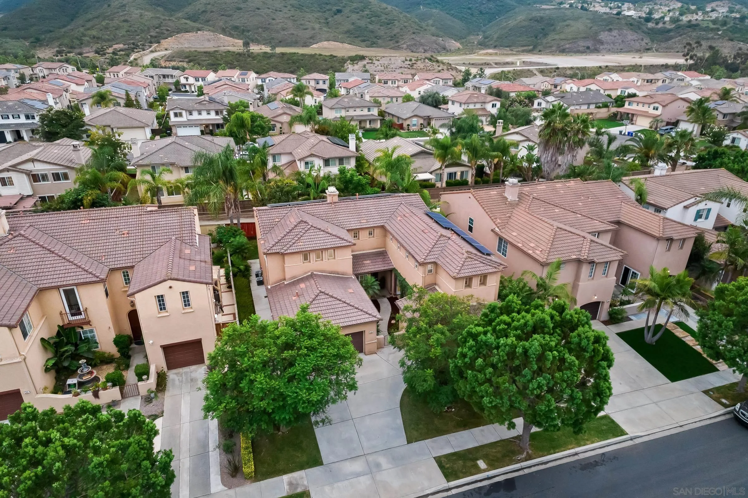 550 Echo Lane San Marcos, CA 92078 - Photo 49 of 51 an aerial view of residential houses with outdoor space