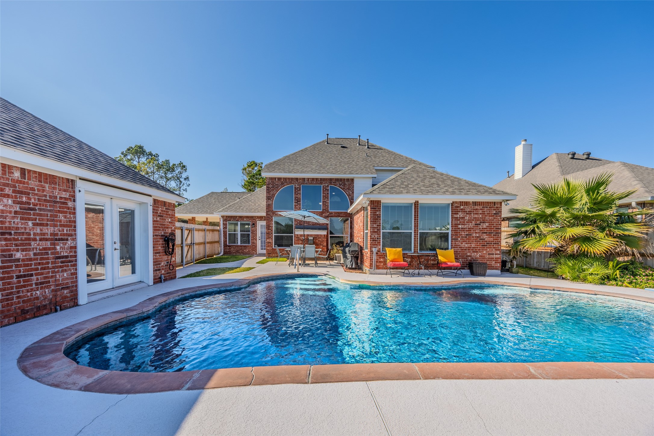 1905 Rosenbaum Drive Brenham, TX 77833 - Photo 28 of 30 a front view of house with yard nad seating space