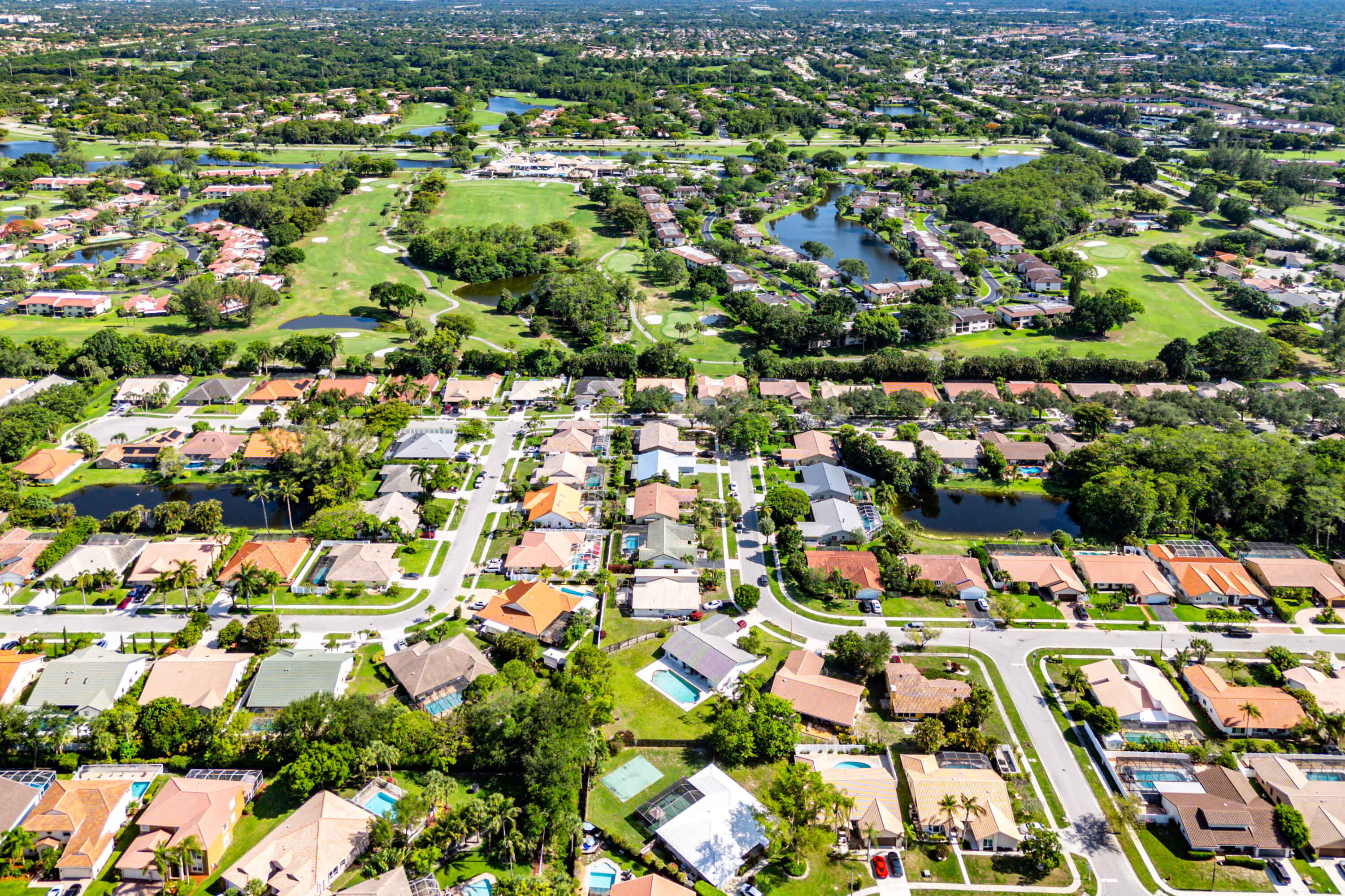 21212 Escondido Way Boca Raton, FL 33433 - Photo 41 of 48 an aerial view of residential houses with outdoor space