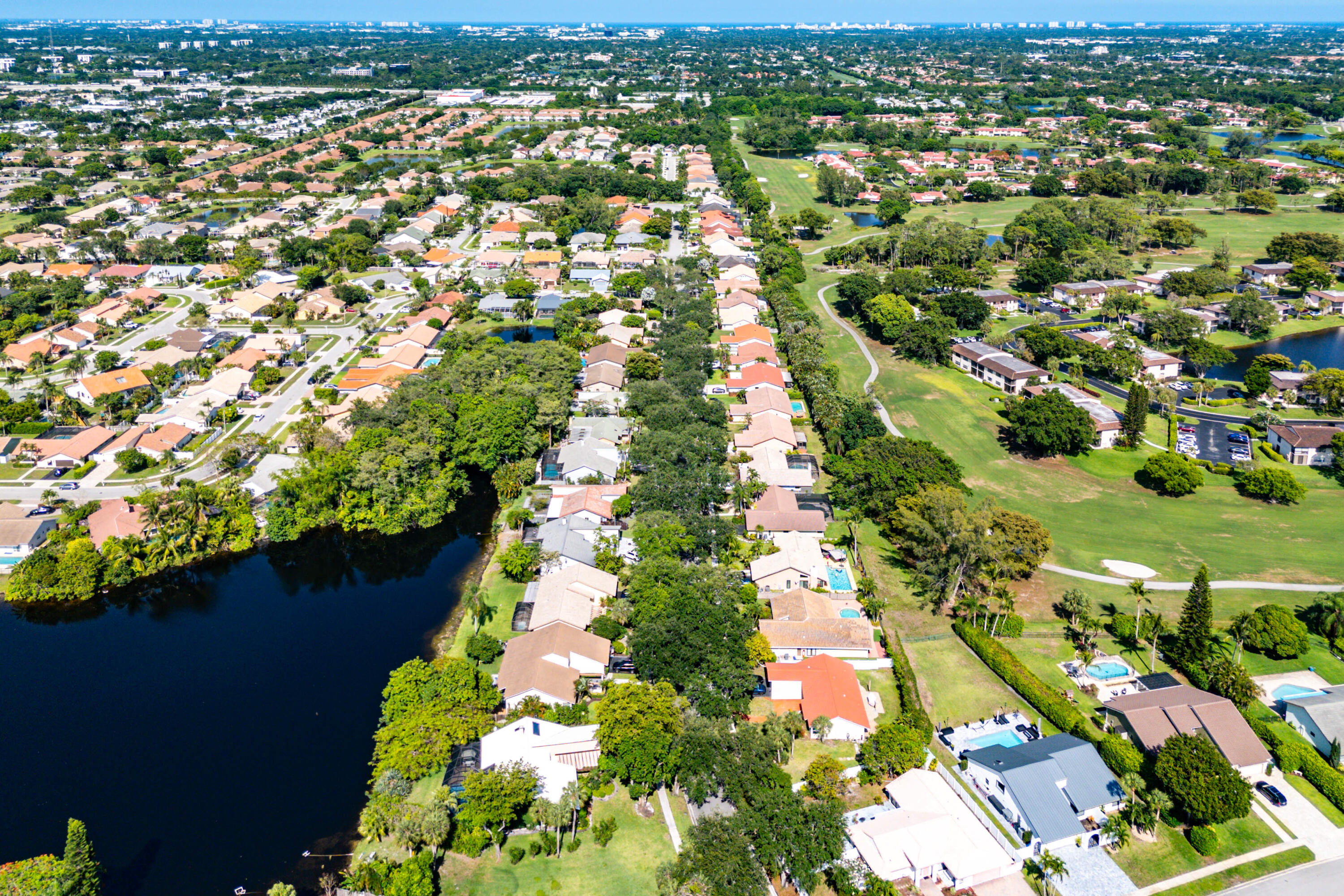 21212 Escondido Way Boca Raton, FL 33433 - Photo 46 of 48 an aerial view of residential houses with outdoor space
