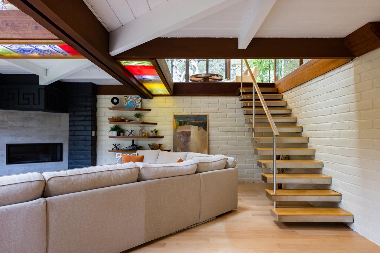 4145 Segunda Drive Carmel, CA 93923 - Photo 18 of 30 a living room with fireplace furniture and a fireplace