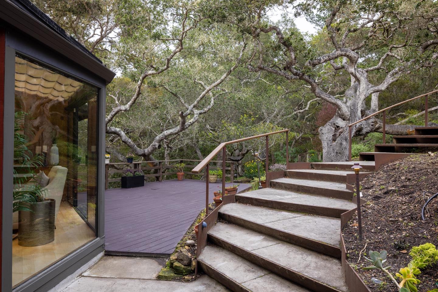 4145 Segunda Drive Carmel, CA 93923 - Photo 27 of 30 a view of backyard with deck and a garden