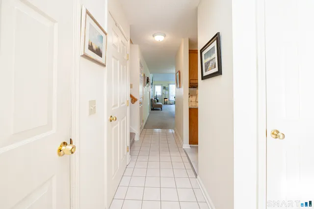 a view of a hallway with interior of the house
