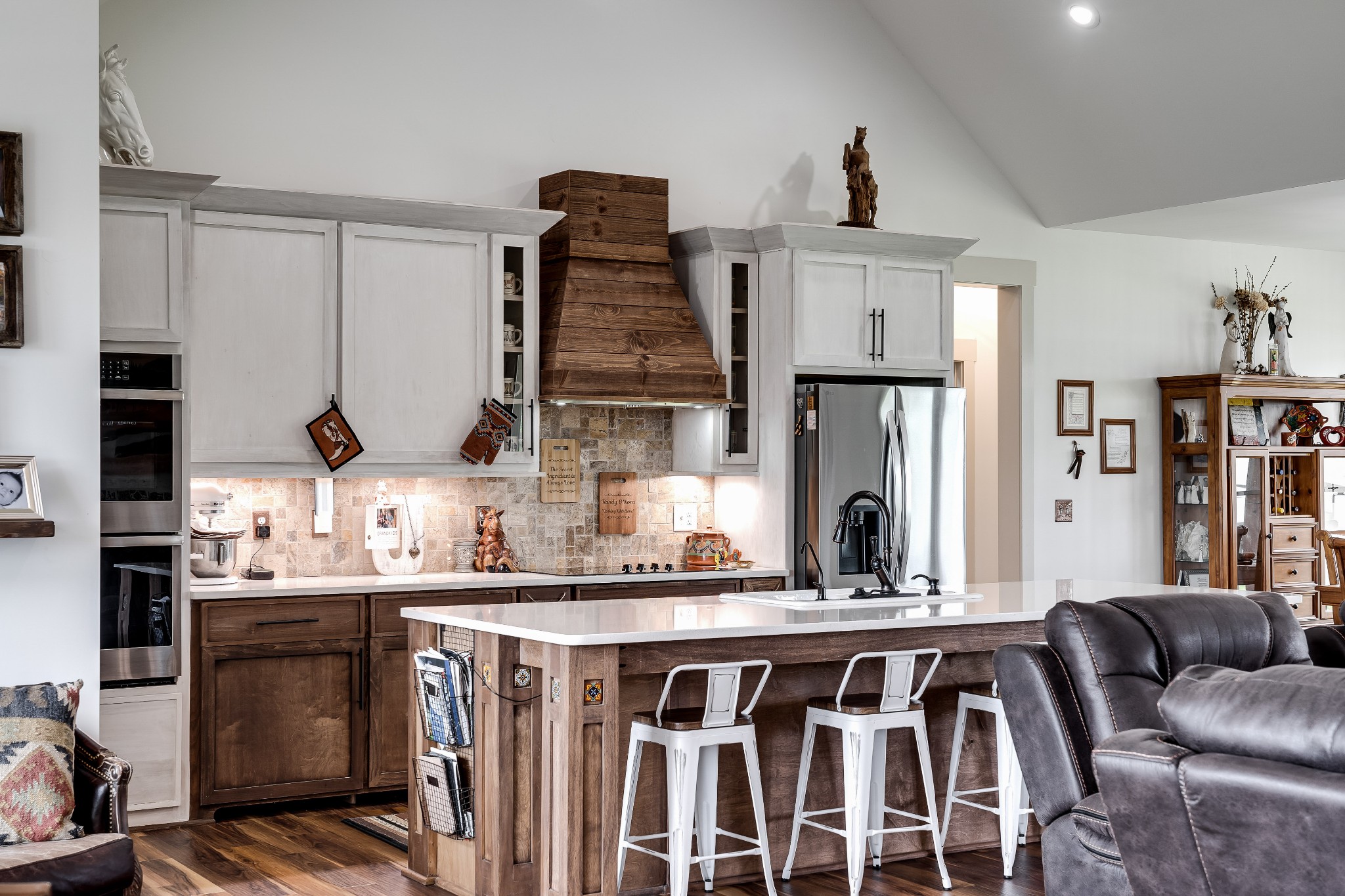 7040 Highway 231 Bethpage, TN 37022 - Photo 29 of 83 a kitchen with kitchen island granite countertop a sink and a stove