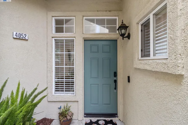 a view of front door of house