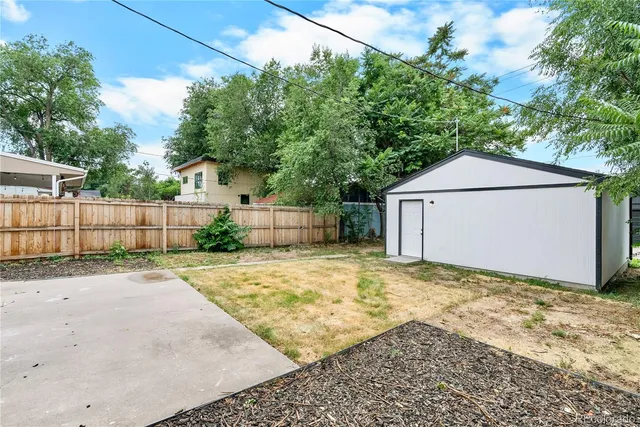 a backyard of a house