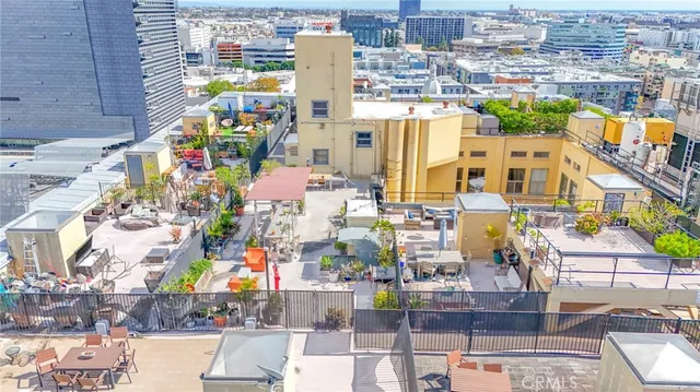 a view of a city with tall buildings