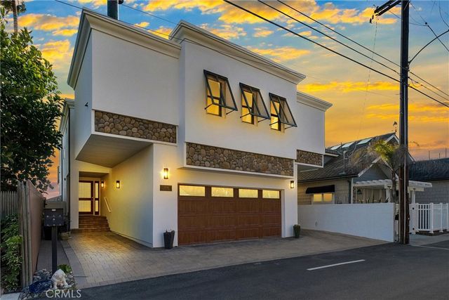 a view of a balcony with ocean view