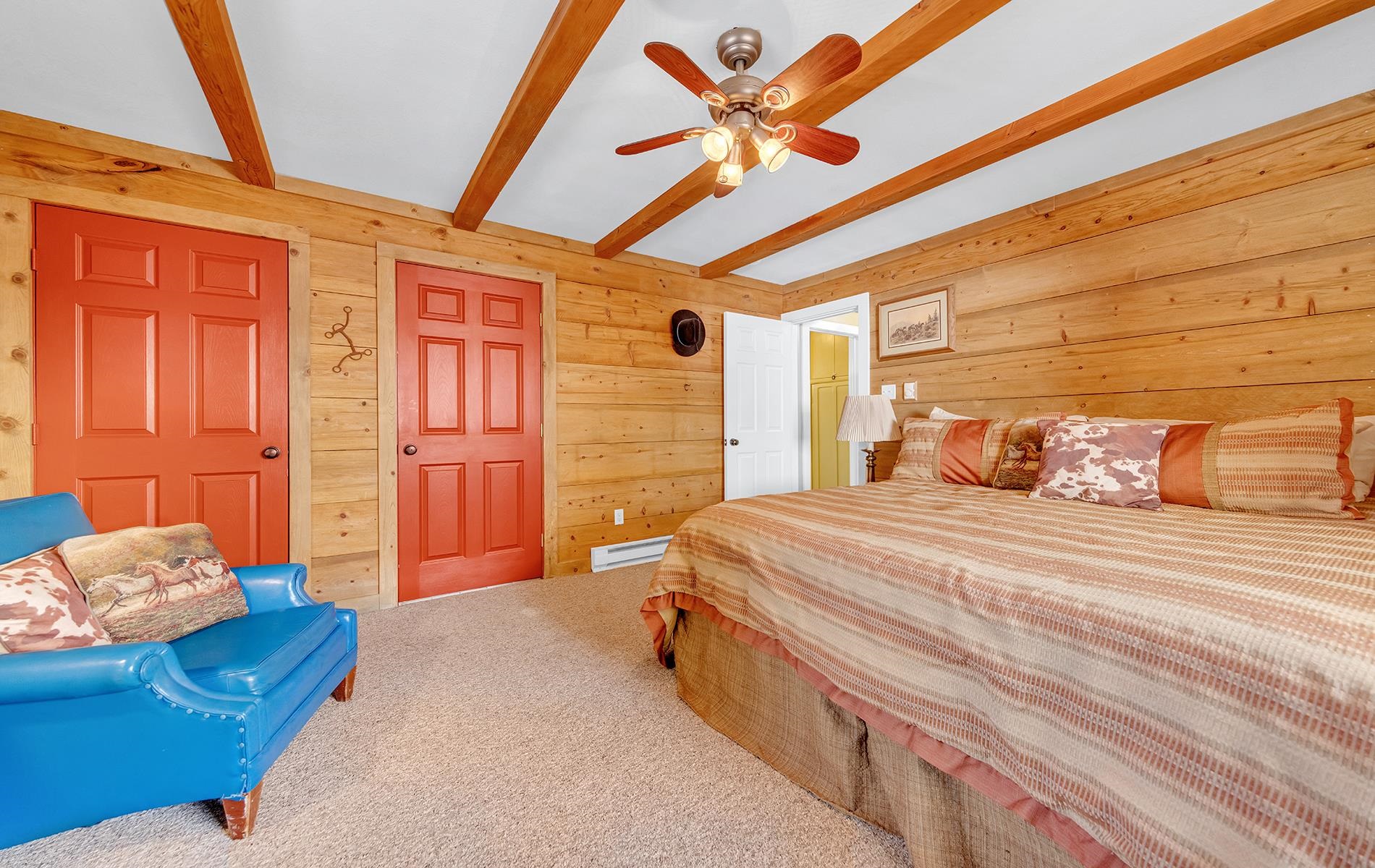 167 Stover Road Chester, CA 96020 - Photo 14 of 33 a bedroom with a bed and a couch