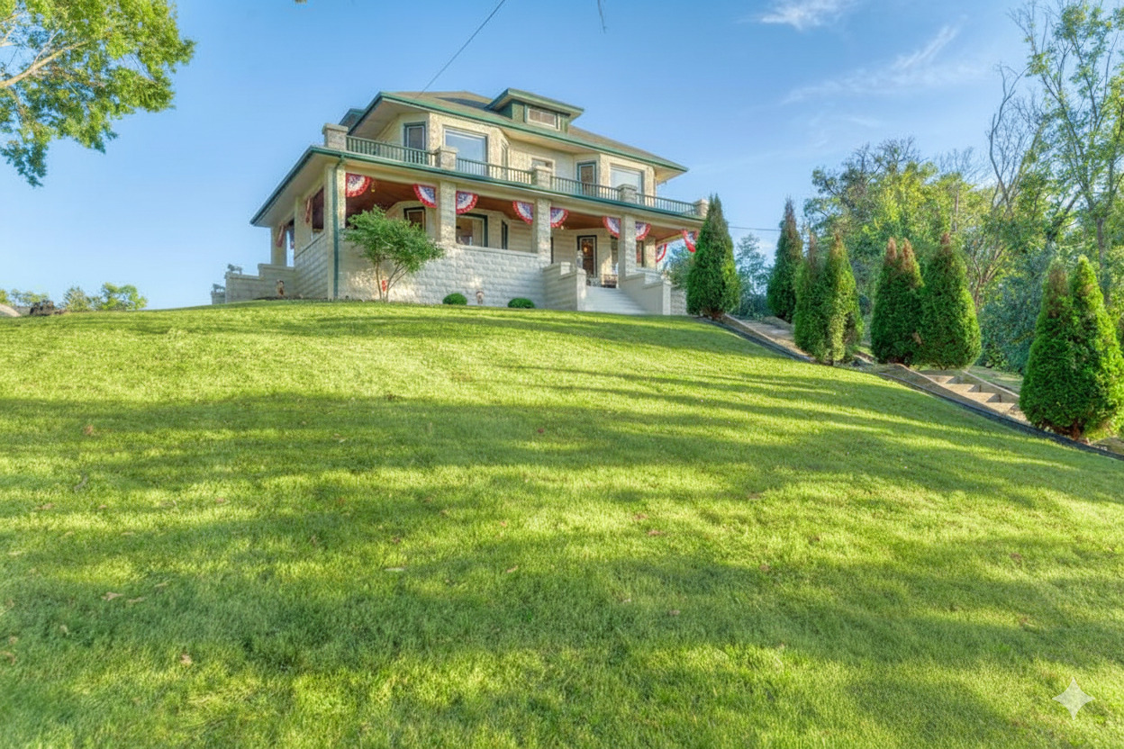 8611 Archer Avenue Willow Springs, IL 60480 - Photo 2 of 37 a front view of house with yard and trees in the background