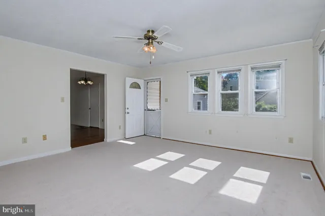 a view of an empty room