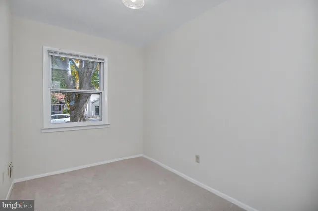 a view of small space with windows