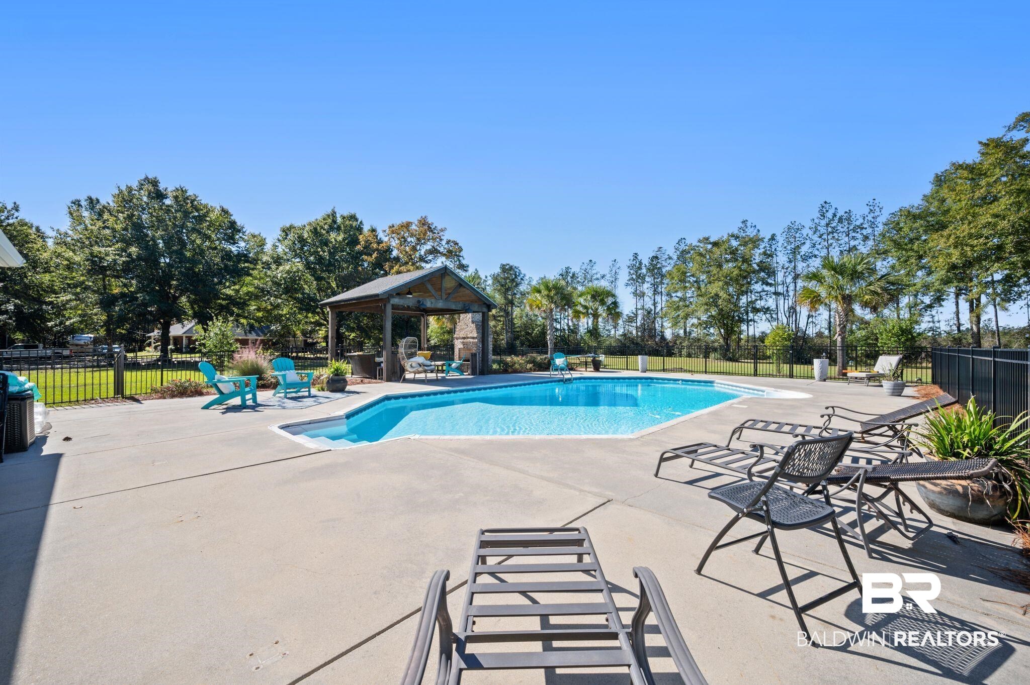 38211-d) V R Byrd Road Bay Minette, AL 36507 - Photo 31 of 58 View of pool with a gazebo and a patio