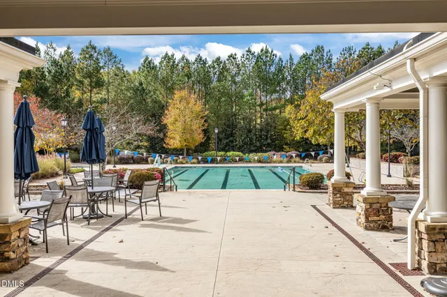 a view of outdoor space yard and swimming pool