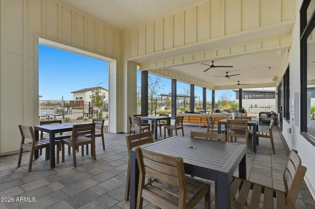 a view of swimming pool with lake view and mountain view