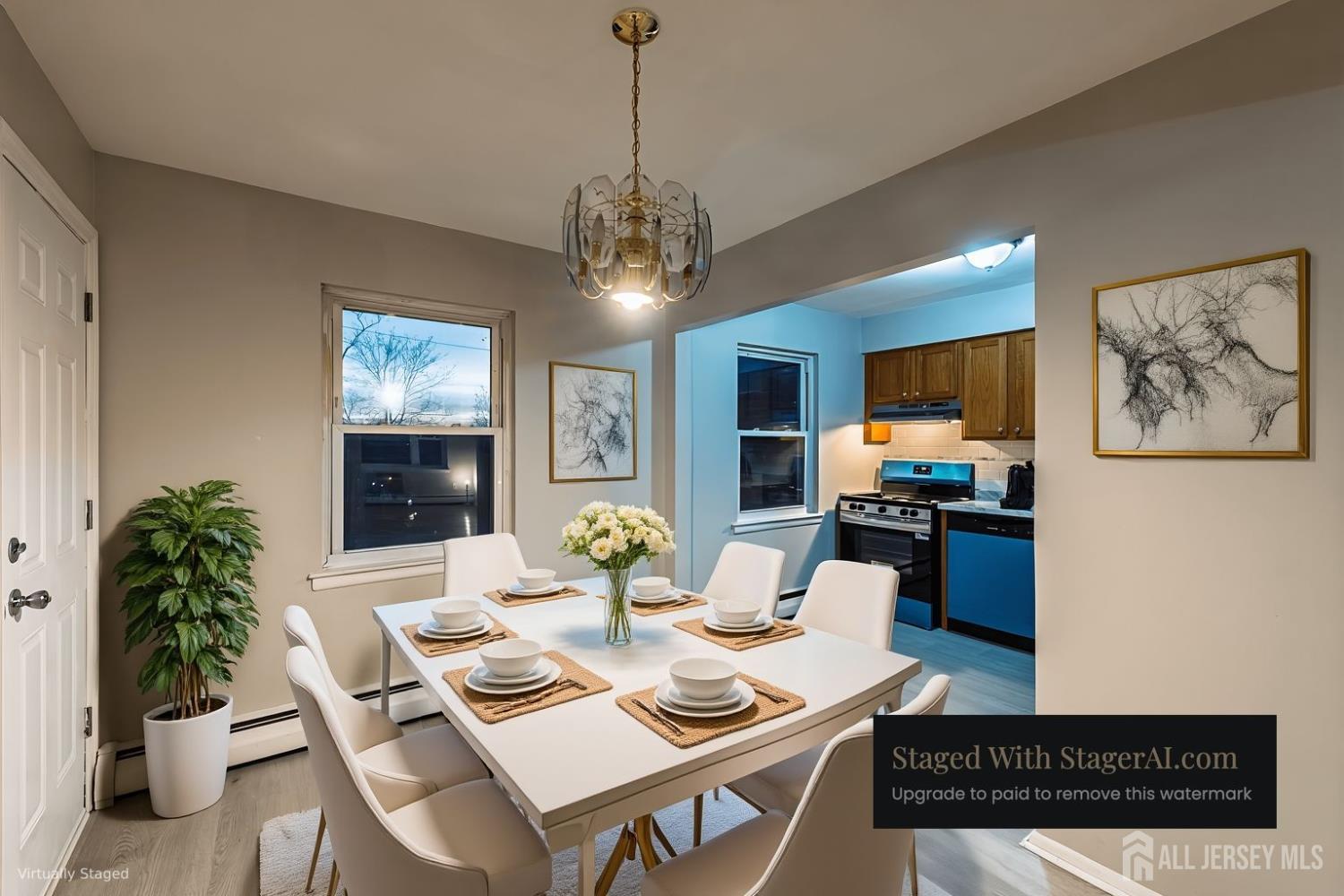 93 Fox Road, Unit 6A Edison, NJ 08817 - Photo 8 of 24 a view of a dining room with furniture window and wooden floor