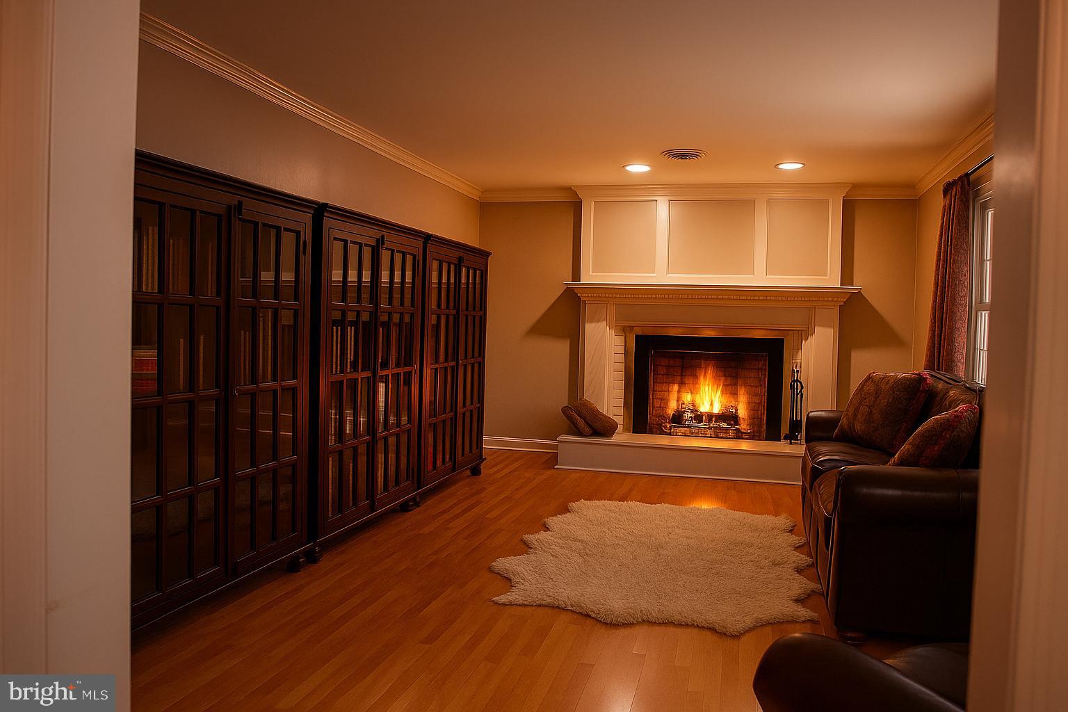 209 Lake Road Basking Ridge, NJ 07920 - Photo 40 of 40 a living room with furniture and a fireplace