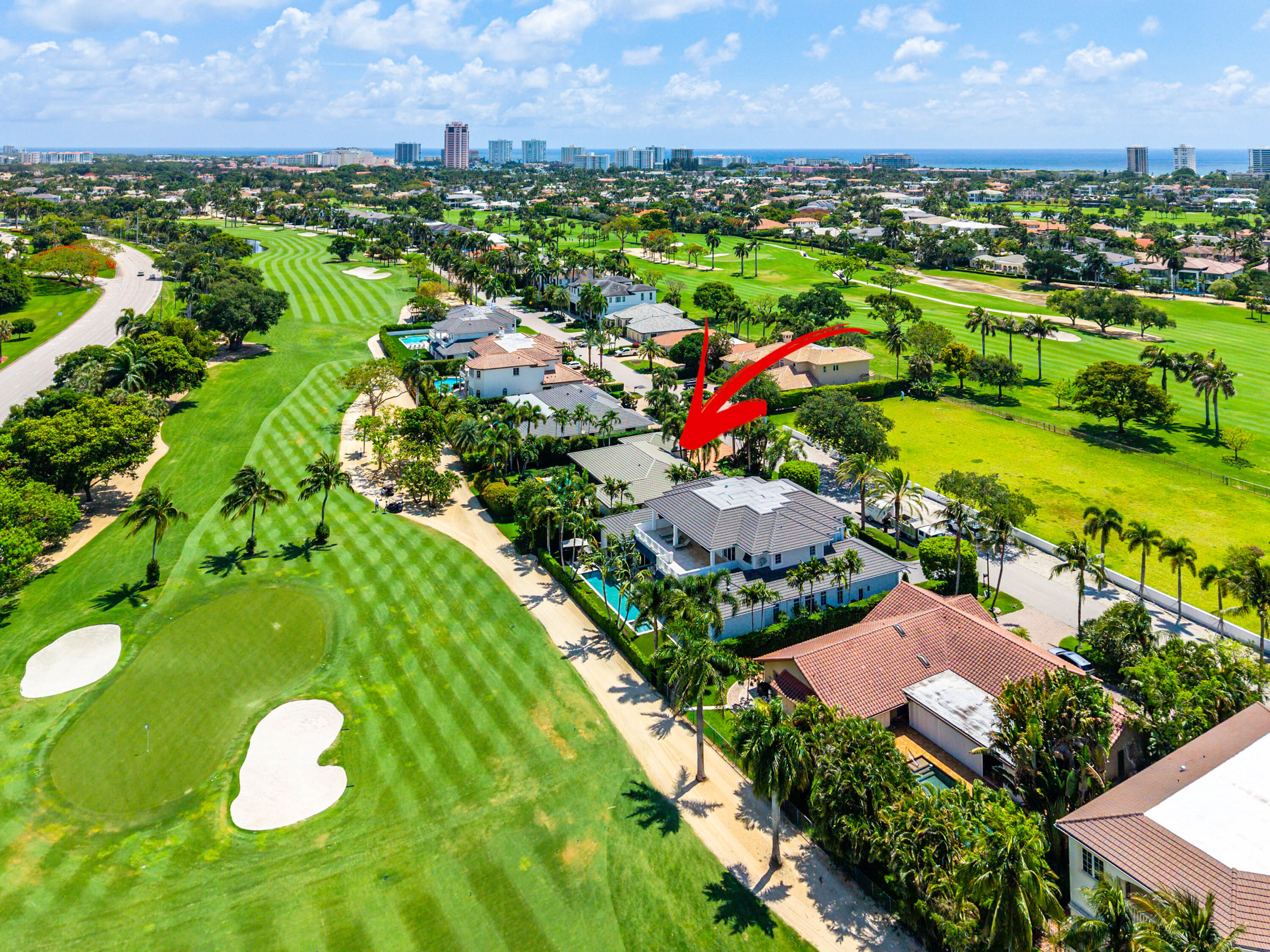 1851 Thatch Palm Drive Boca Raton, FL 33432 - Photo 69 of 70 an aerial view of residential houses with outdoor space and swimming pool