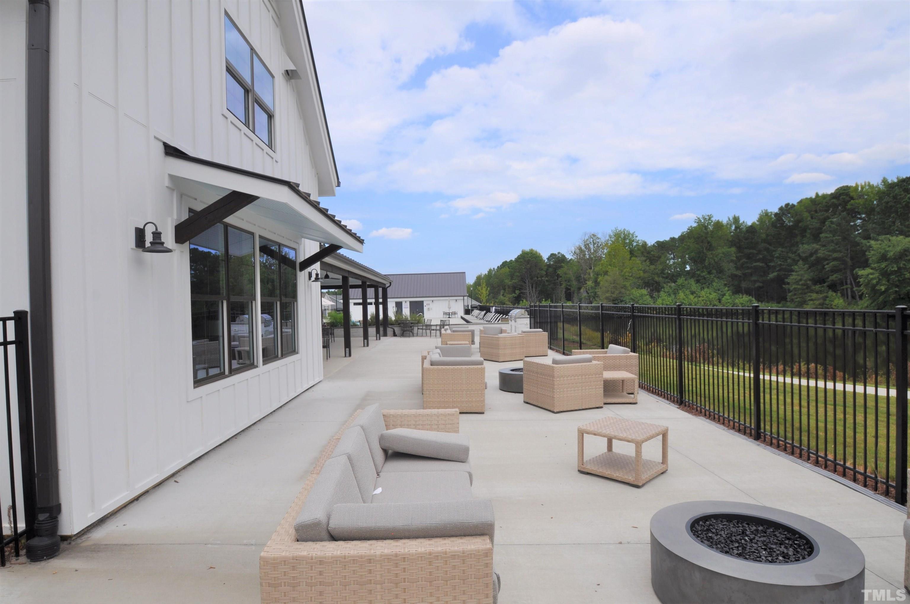 2949 Rise And Shine Road Apex, NC 27523 - Photo 45 of 49 a view of a patio on the roof deck