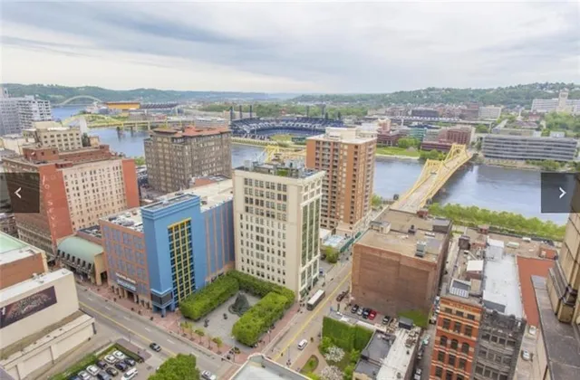 a view of city with balcony