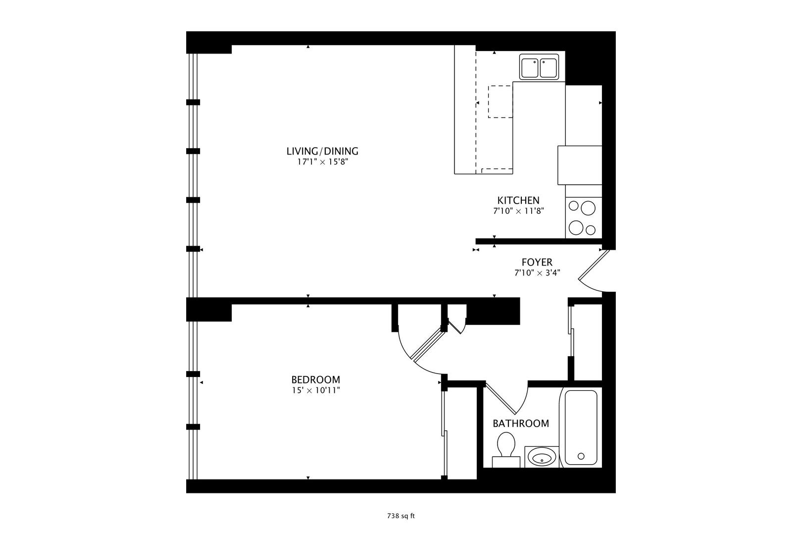 6030 North Sheridan Road, Unit 411 Chicago, IL 60660 - Photo 20 of 20 a picture of a bench in a white cabinet