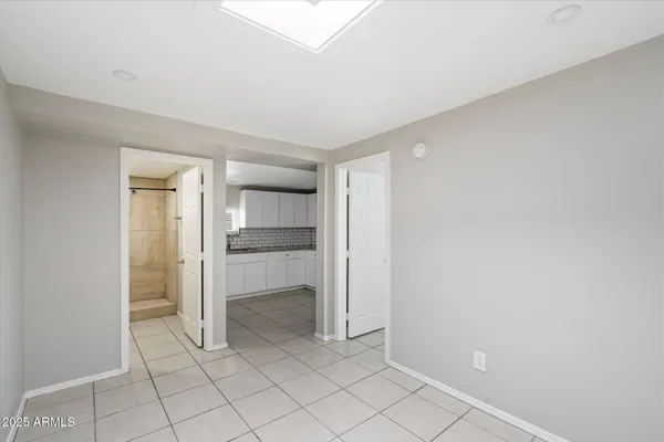 a view of an empty room