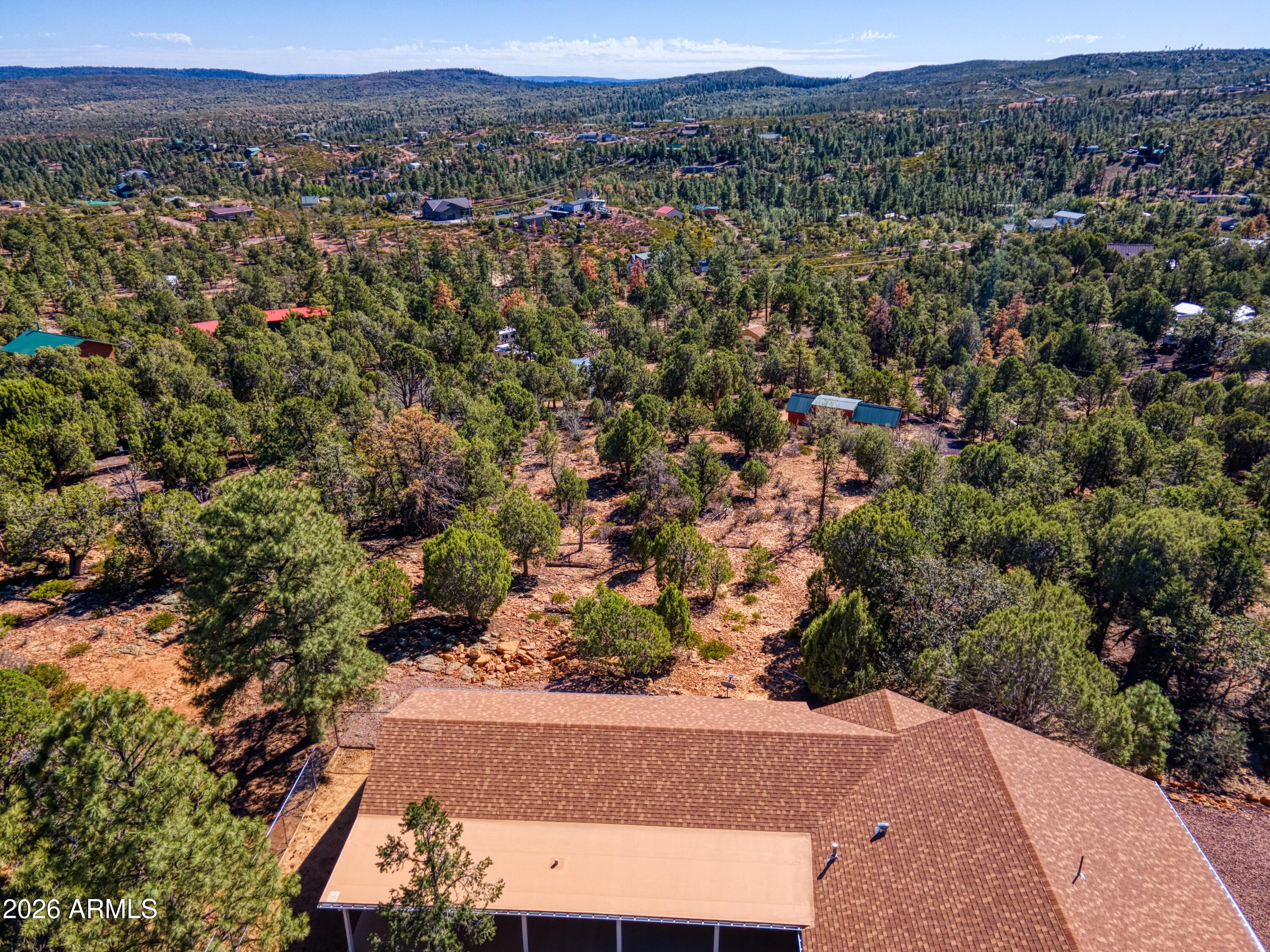 949 Geronimo Lane Show Low, AZ 85901 - Photo 43 of 43 an aerial view of a house with a yard