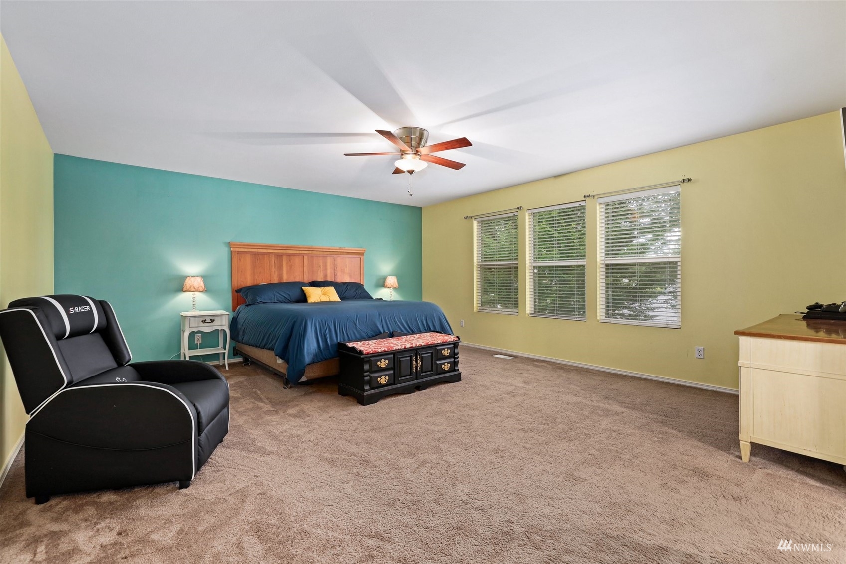 18808 1st Place West Bothell, WA 98012 - Photo 20 of 40 a bedroom with furniture and a large window