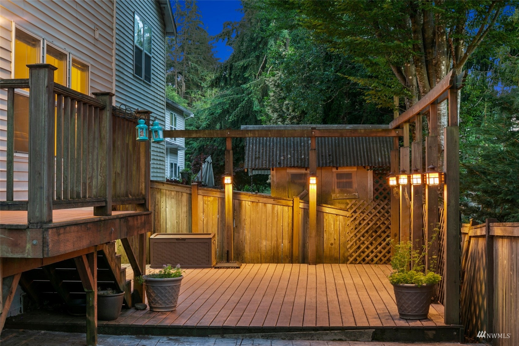 18808 1st Place West Bothell, WA 98012 - Photo 33 of 40 a view of balcony with wooden floor