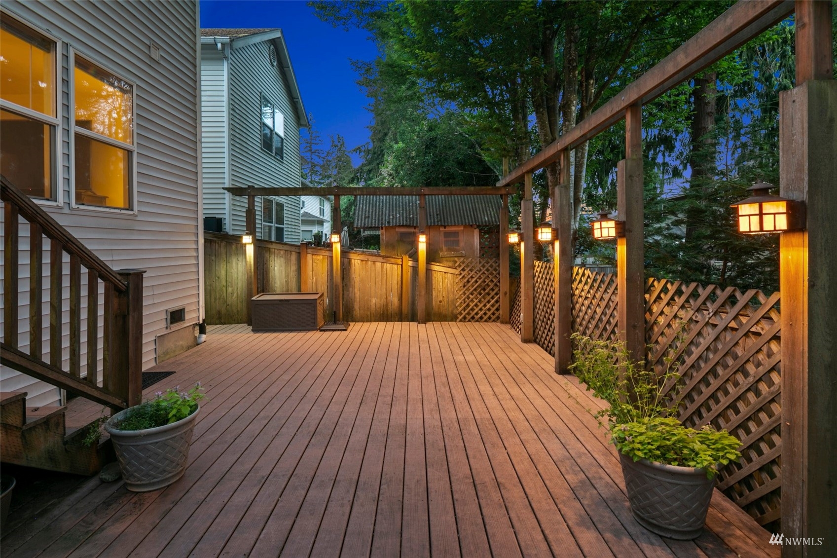 18808 1st Place West Bothell, WA 98012 - Photo 34 of 40 a balcony with wooden floor