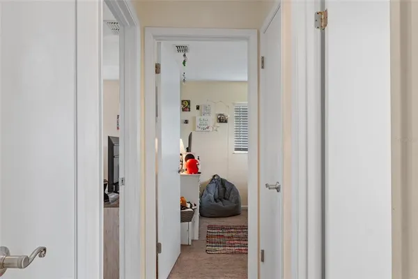 a view of a bedroom