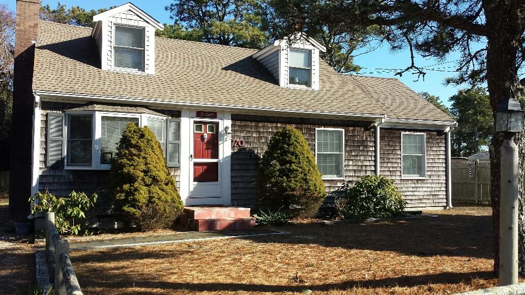 a front view of a house