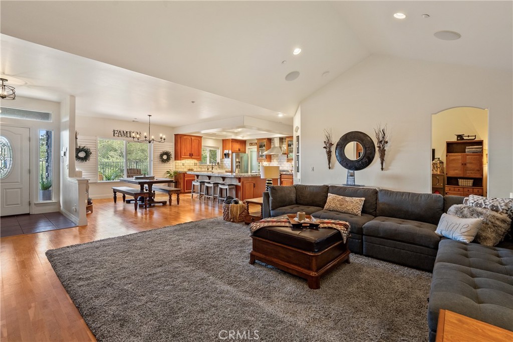 10844 Vista Atascadero Ca Atascadero, CA 93422 - Photo 12 of 74 The living room effortlessly flows into the dining area and kitchen making everyday life or entertaining a breeze.