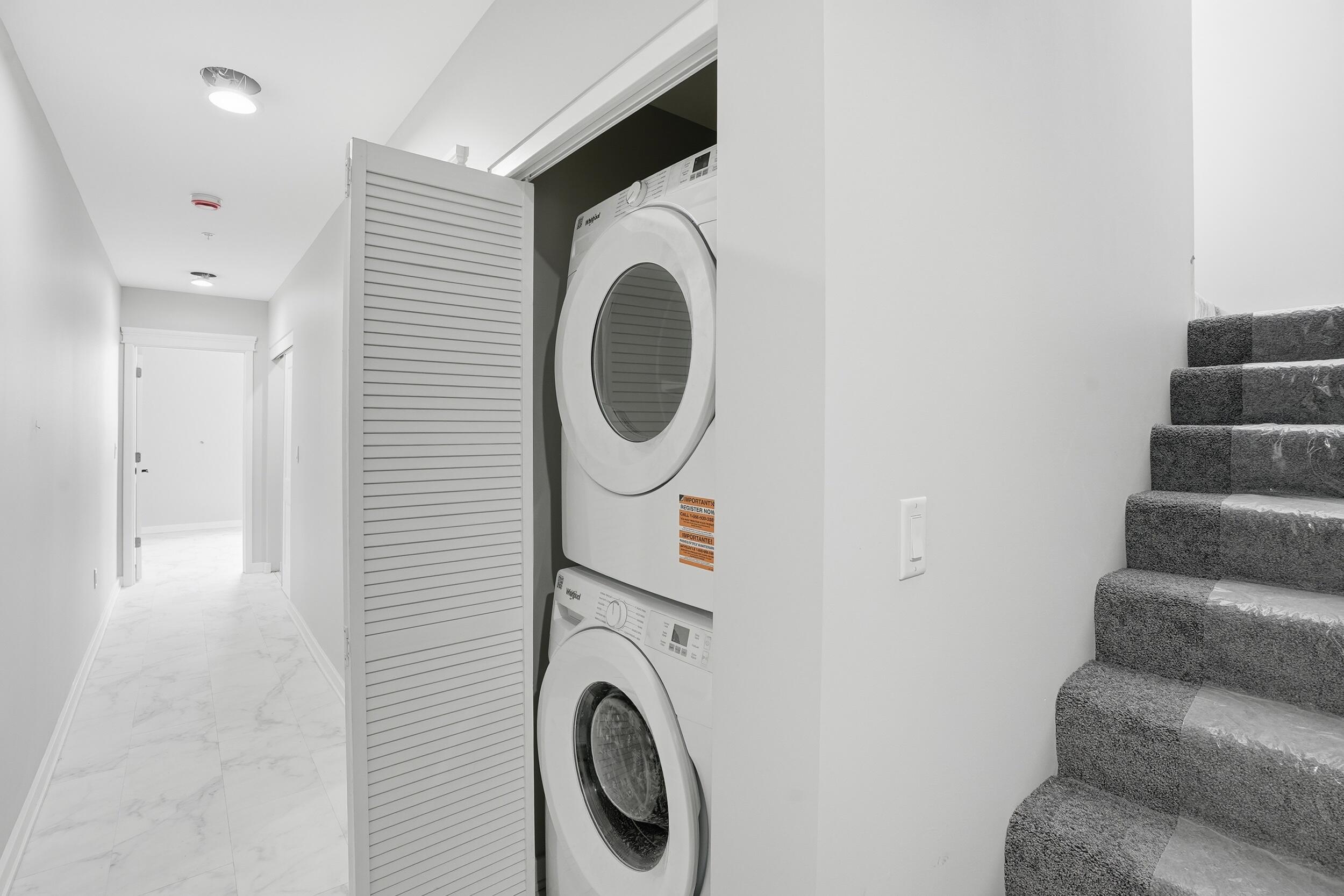 1540 119th Street, Unit 201 Whiting, IN 46394 - Photo 12 of 17 a utility room with dryer and washer