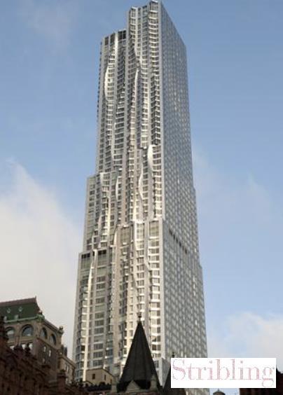 a view of a tall building