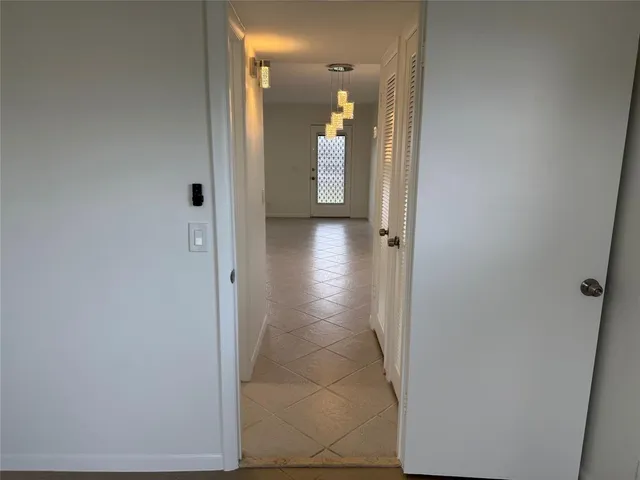 a view of hallway with window